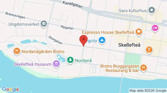 Apartments for rent i Skellefteå - kort over placeringen