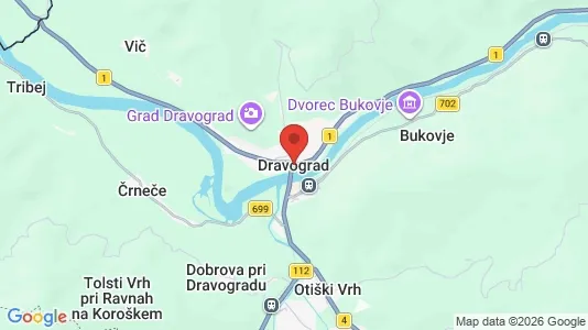 Apartments for rent i Dravograd - kort over placeringen