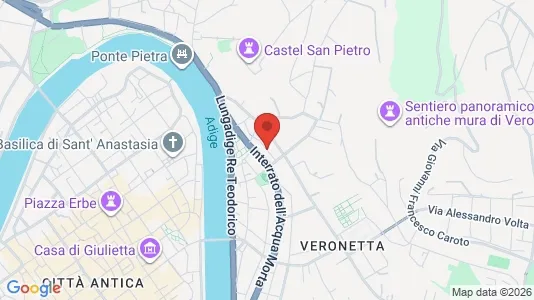 Rooms for rent i Verona - kort over placeringen