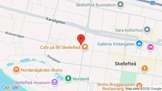 Apartments for rent i Skellefteå - kort over placeringen