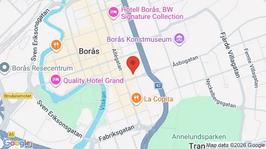 Apartments for rent i Borås - kort over placeringen