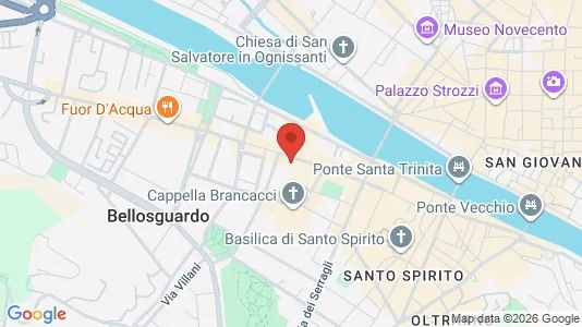 Apartments for rent i Florence - kort over placeringen