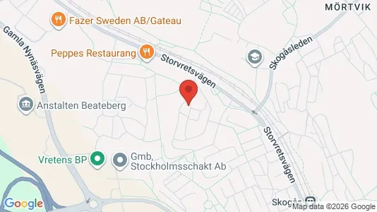 Rooms for rent i Huddinge - kort over placeringen