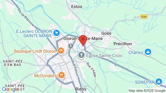 Apartments for rent i Oloron-Sainte-Marie - kort over placeringen