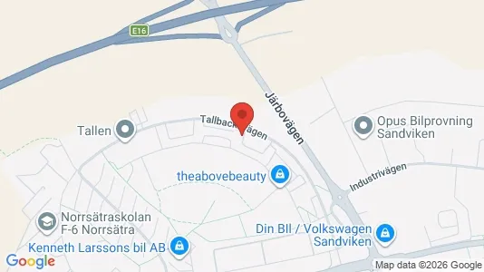 Apartments for rent i Sandviken - kort over placeringen