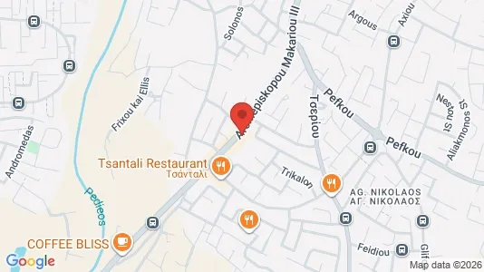 Apartments for rent i Nicosia Lakatameia - kort over placeringen