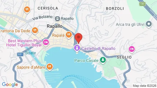 Apartments for rent i Rapallo - kort over placeringen