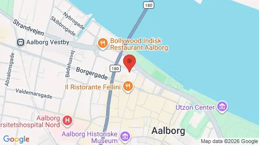 Rooms for rent i Aalborg Center - kort over placeringen