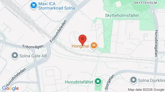 Apartments for rent i Solna - kort over placeringen