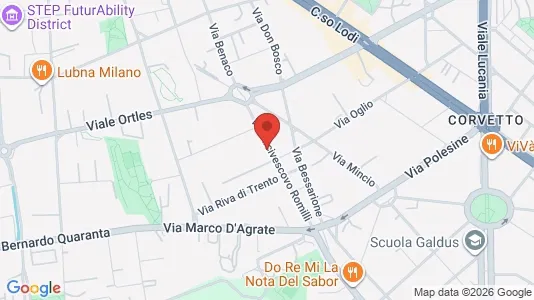 Apartments for rent i Milano Zona 5 - Vigentino, Chiaravalle, Gratosoglio - kort over placeringen