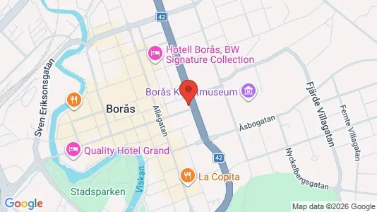 Apartments for rent i Borås - kort over placeringen