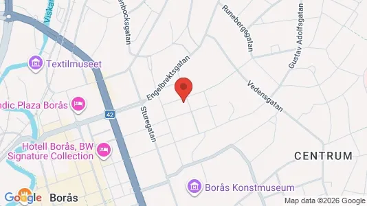 Apartments for rent i Borås - kort over placeringen