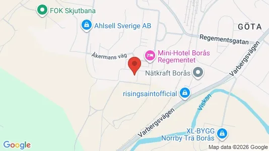 Apartments for rent i Borås - kort over placeringen