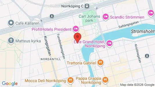Apartments for rent i Norrköping - kort over placeringen