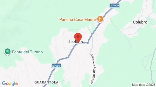 Apartments for rent i Lariano - kort over placeringen