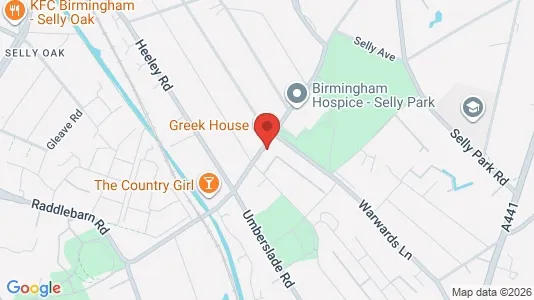 Rooms for rent i Birmingham - West Midlands - kort over placeringen