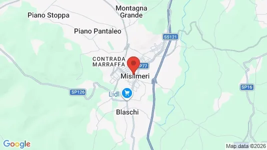 Apartments for rent i Misilmeri - kort over placeringen