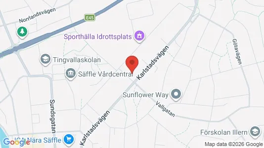 Apartments for rent i Säffle - kort over placeringen