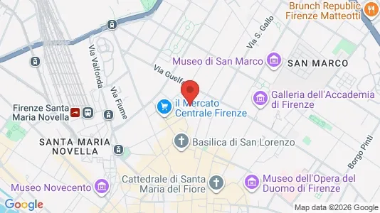 Apartments for rent i Florence - kort over placeringen