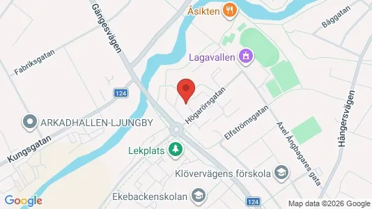 Apartments for rent i Ljungby - kort over placeringen
