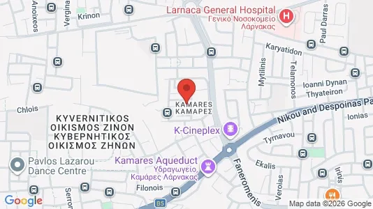 Apartments for rent i Larnaca - kort over placeringen