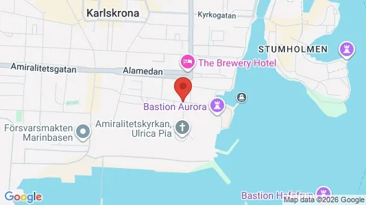 Apartments for rent i Karlskrona - kort over placeringen