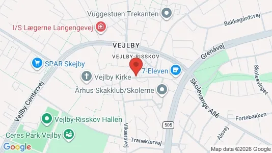 Apartments for rent i Risskov - kort over placeringen