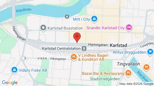 Apartments for rent i Karlstad - kort over placeringen