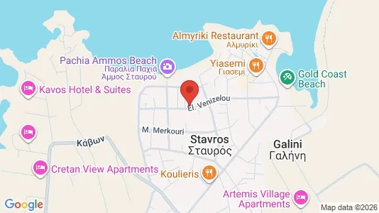 Apartments for rent i Chania - kort over placeringen