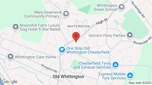 Apartments for rent i Chesterfield - Derbyshire - kort over placeringen