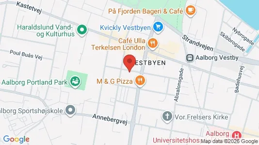 Apartments for rent i Aalborg Center - kort over placeringen