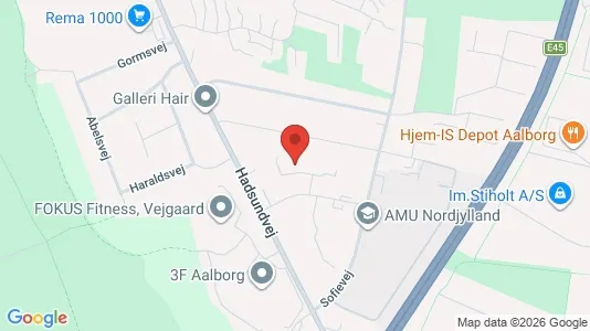 Apartments for rent i Aalborg Center - kort over placeringen