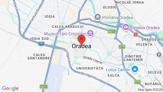 Apartments for rent i Oradea - kort over placeringen