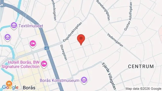 Apartments for rent i Borås - kort over placeringen