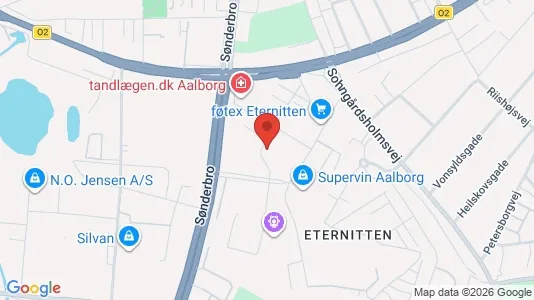 Apartments for rent i Aalborg Center - kort over placeringen