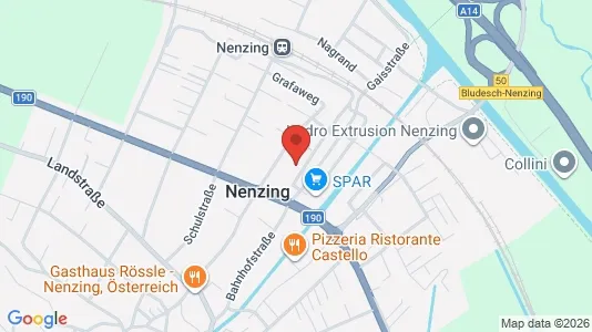 Apartments for rent i Nenzing - kort over placeringen