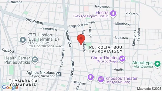 Apartments for rent i Athens Agios Nikolaos - kort over placeringen
