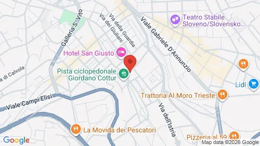 Apartments for rent i Trieste - kort over placeringen