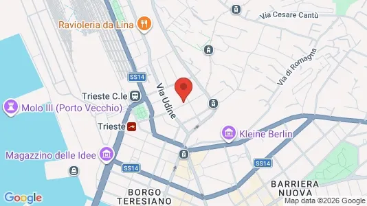Apartments for rent i Trieste - kort over placeringen