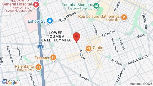 Apartments for rent i Thessaloniki - kort over placeringen