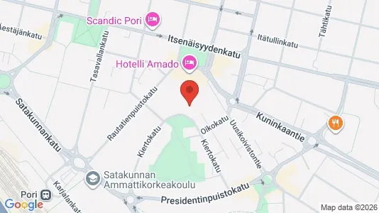 Apartments for rent i Pori - kort over placeringen