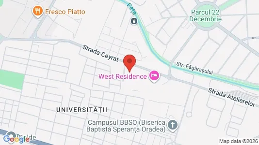 Apartments for rent i Oradea - kort over placeringen