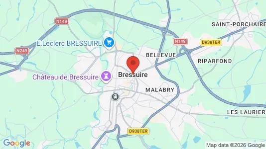 Houses for rent i Bressuire - kort over placeringen