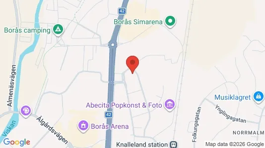 Apartments for rent i Borås - kort over placeringen