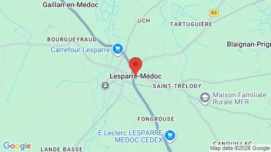 Houses for rent i Lesparre-Médoc - kort over placeringen