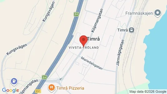 Apartments for rent i Timrå - kort over placeringen