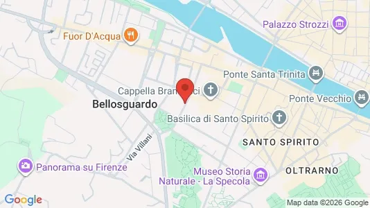 Apartments for rent i Florence - kort over placeringen