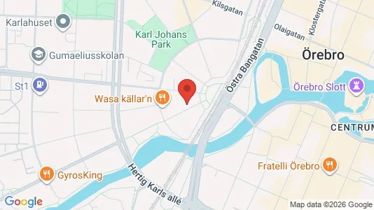 Apartments for rent i Örebro - kort over placeringen