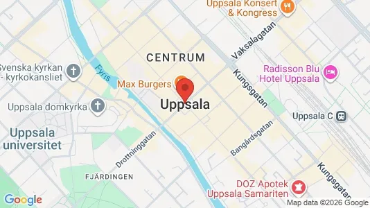 Apartments for rent i Uppsala - kort over placeringen