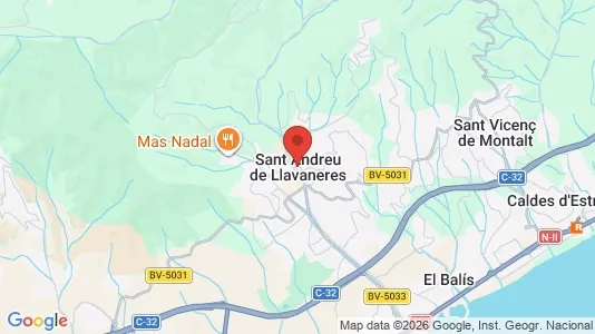 Houses for rent i Sant Andreu de Llavaneres - kort over placeringen